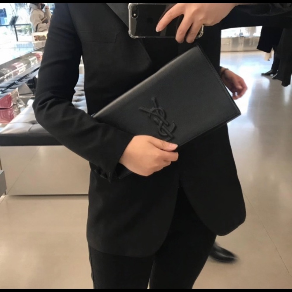 YSL black clutch